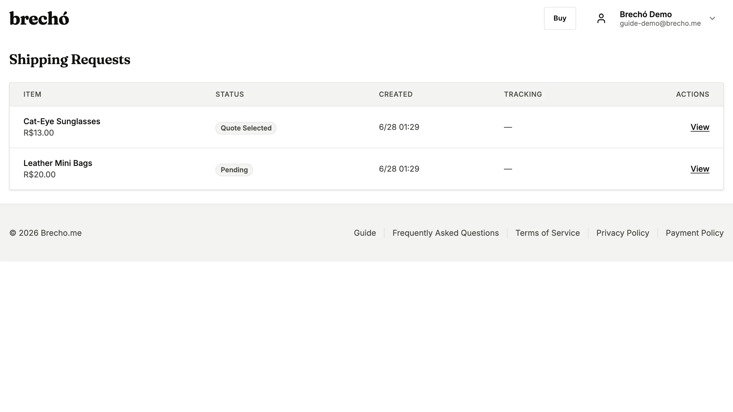 Shipping Orders