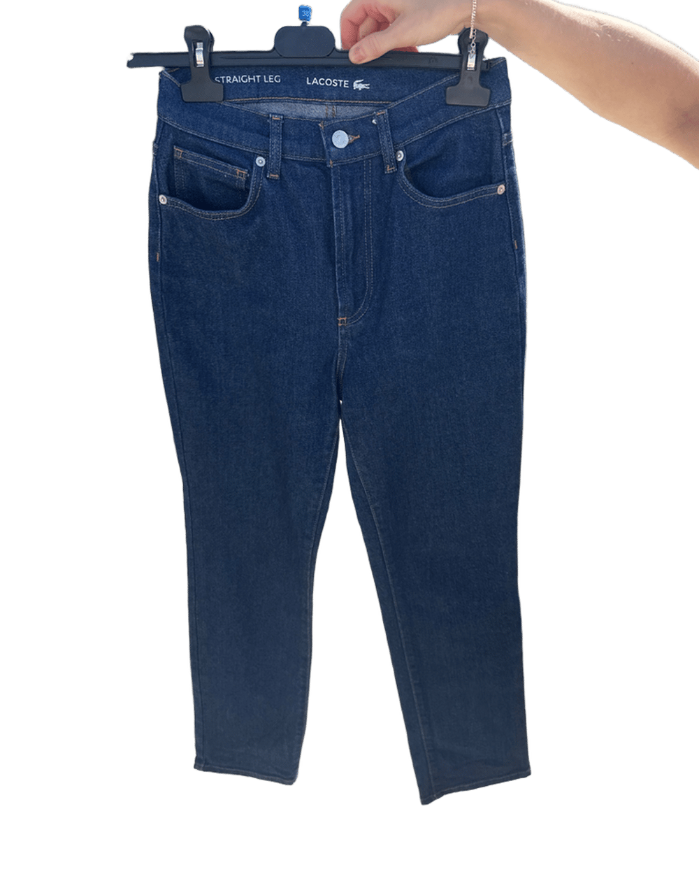 Lacoste Straight Leg Dark Wash Denim Jeans