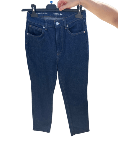Lacoste Straight Leg Dark Wash Denim Jeans